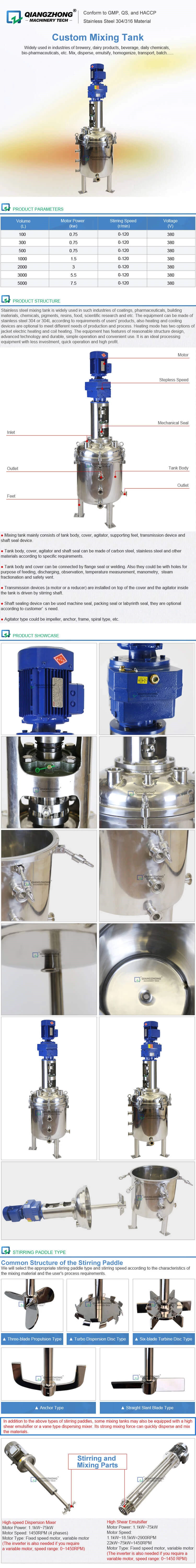 Custom Mixing Tank