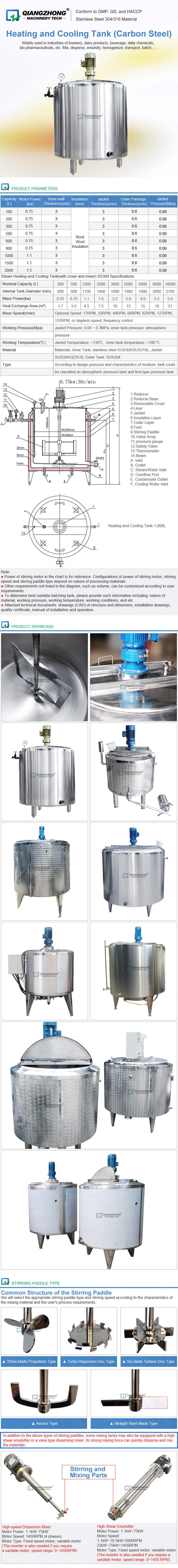 Heating and Cooling Tank (Carbon Steel)