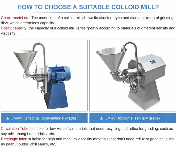HOW TO CHOOSE A SUITABLE COLLOID MILL?