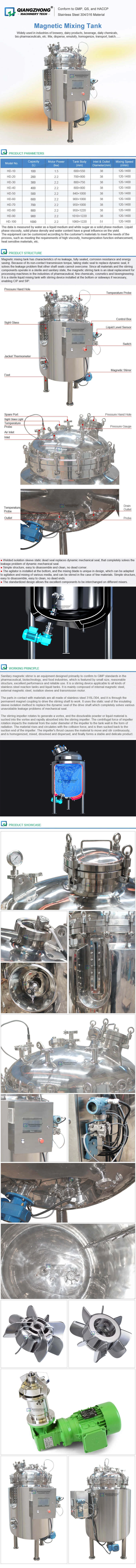 Magnetic Mixing Tank