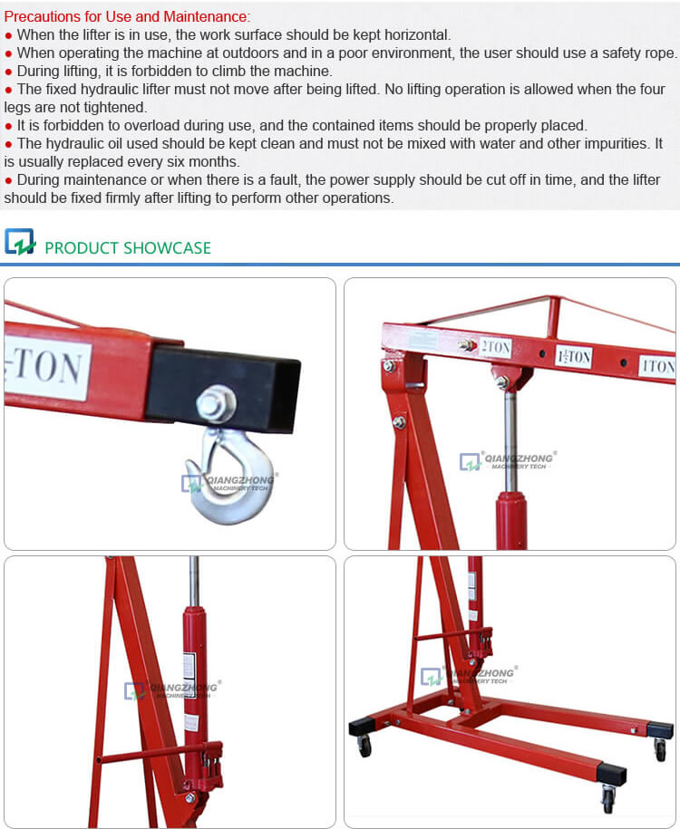 Mobile Manually-hydraulic Lifter