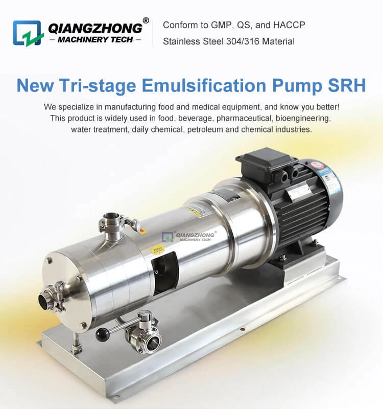New Tri-stage Emulsification Pump SRH