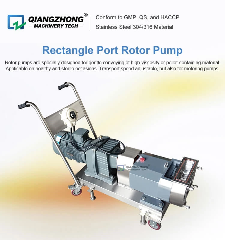 Rectangle Port Rotor Pump