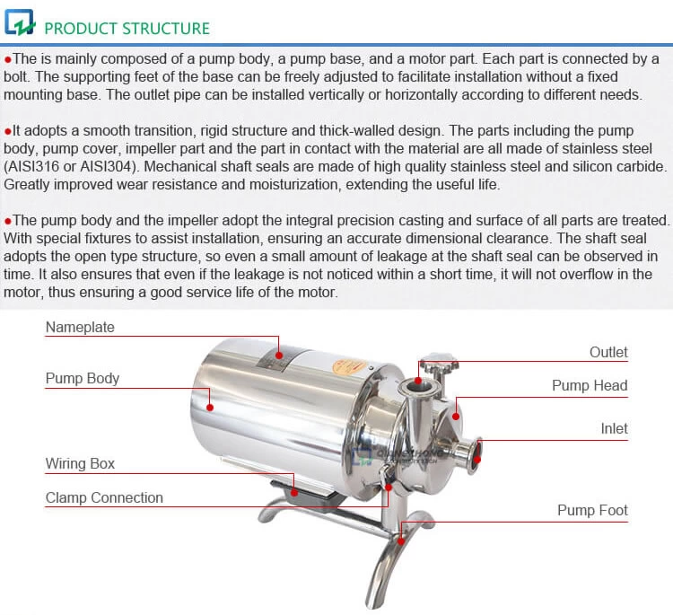 Sanitary Beverage Pump 1-3T