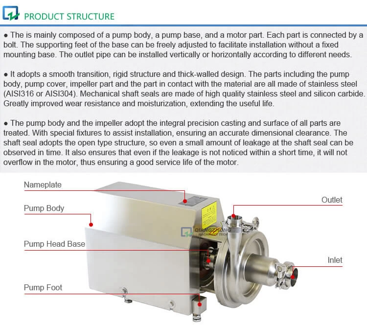 Sanitary Negative Pressure Pump LKH