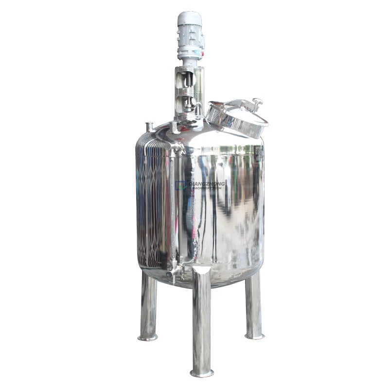 Single-layer Oval Top Mixing Tank