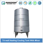 Tri-wall Heating Cooling Tank With Mixer
