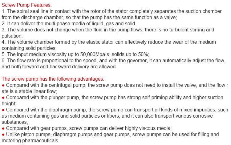 Vertical G-type Screw Pump