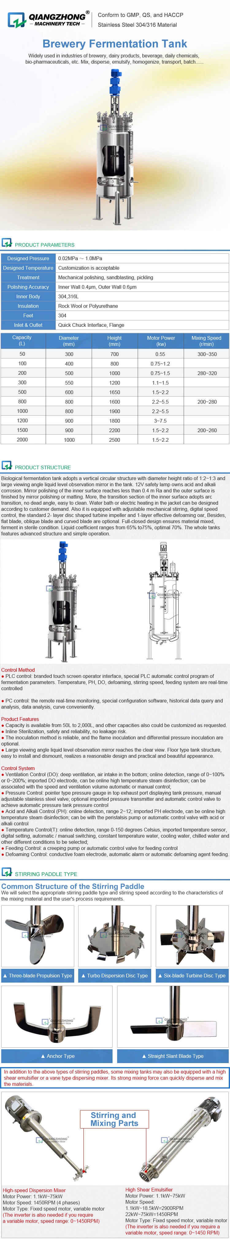 Biological Fermentation Tank