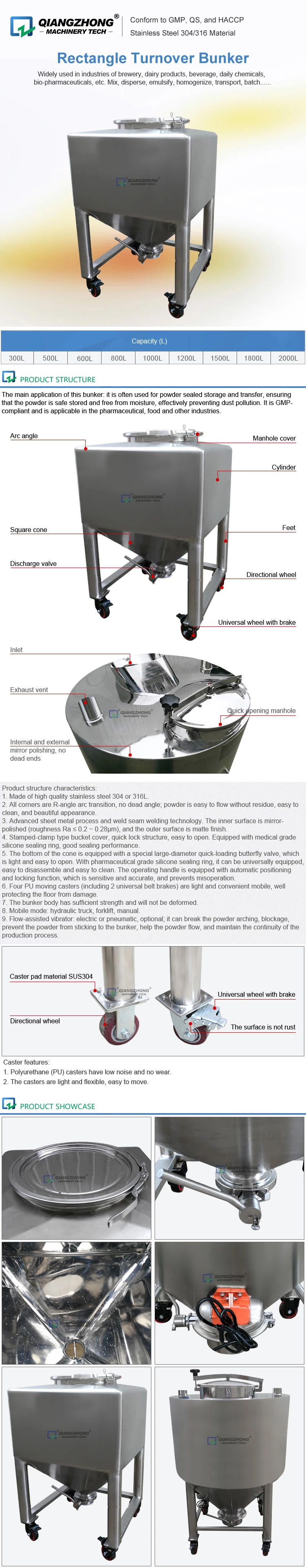 Rectangle Turnover Bunker
