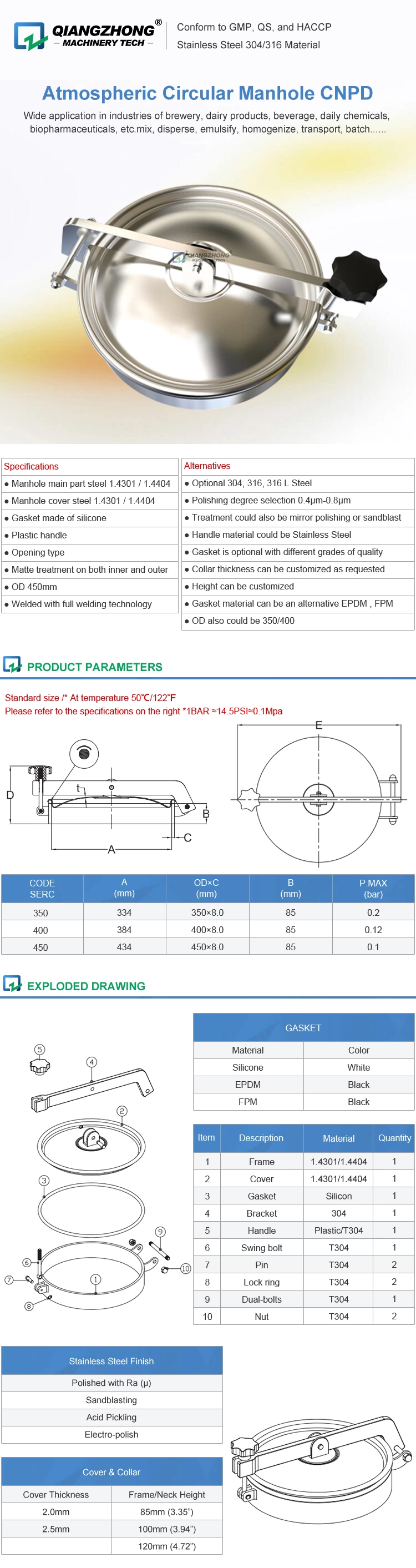 Atmospheric Circular Manhole CNPD
