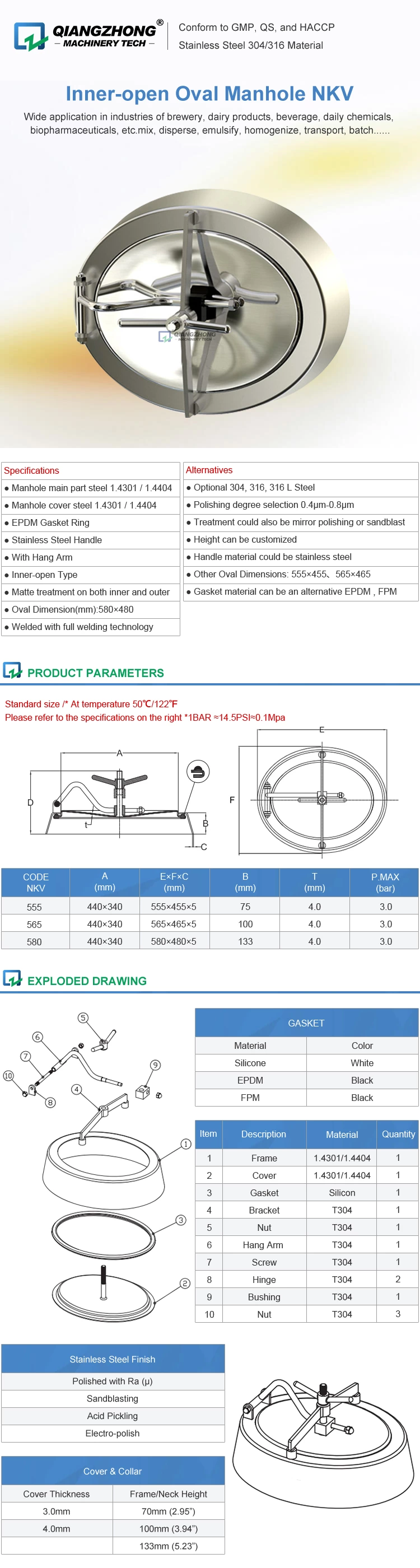 Inner-Open Oval Manhole NKV