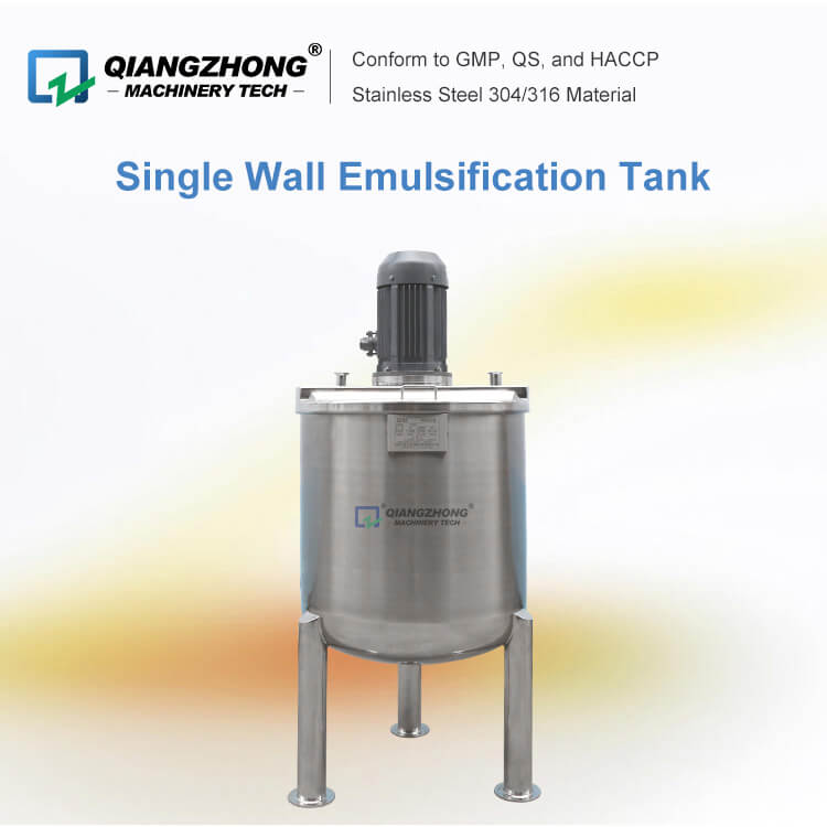 Single Wall Emulsification Tank