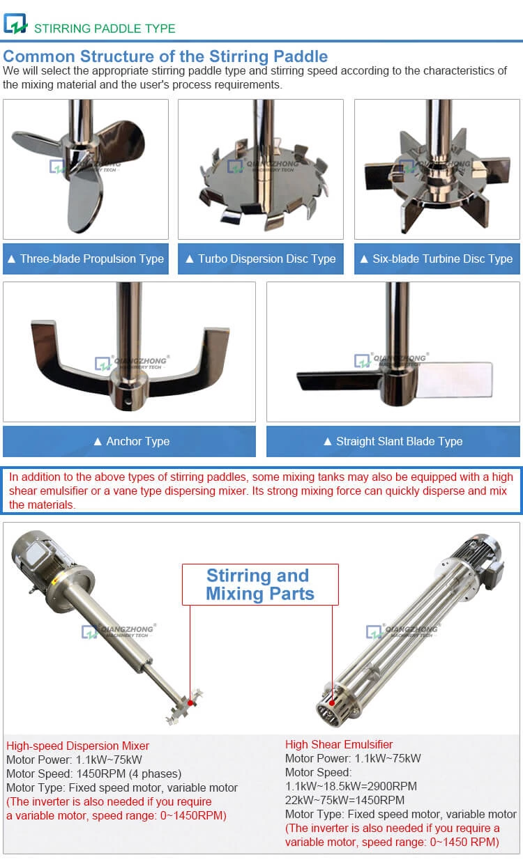 Non-standard custom mixing tank