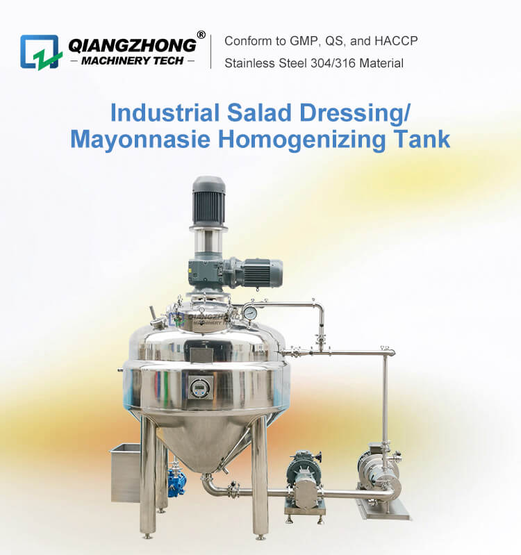 Industrial Salad Dressing/Mayonnasie Homogenizing Tank