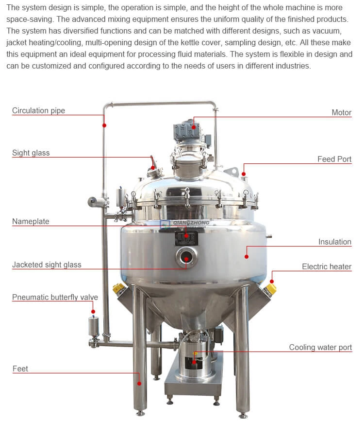 Industrial Emulsification Equipment for Salad Dressing