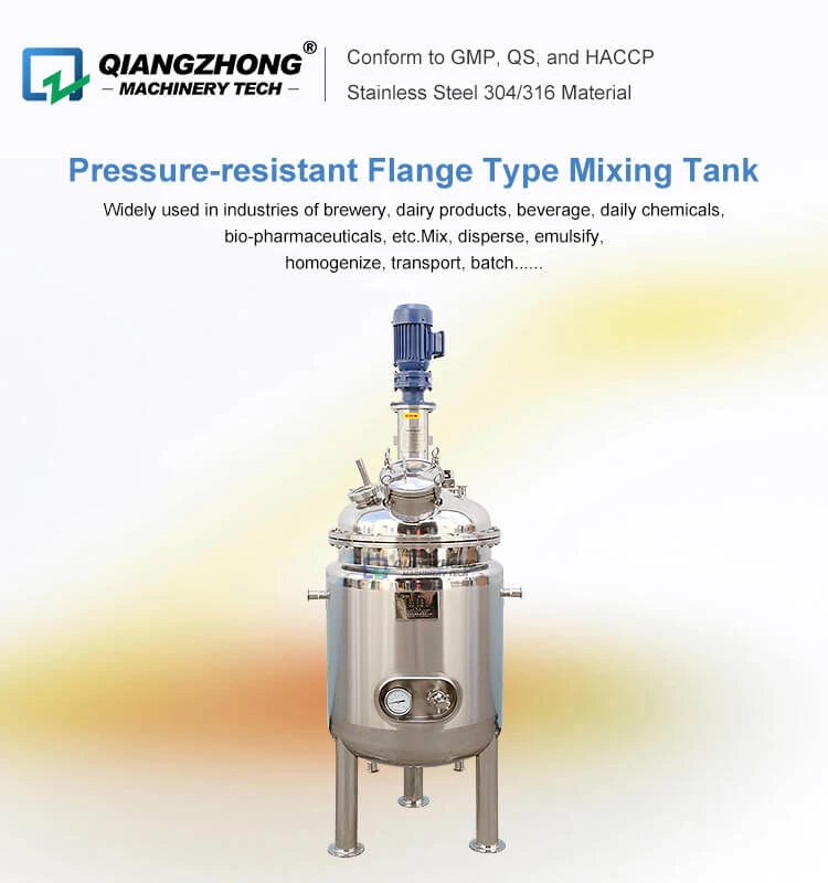 Pressure-resistant Flange Type Mixing Tank