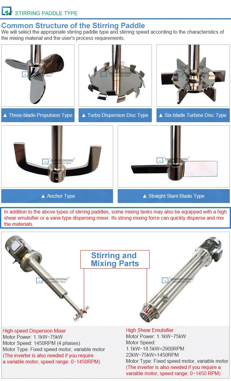 Experimental Stirring and Emulsification Tank