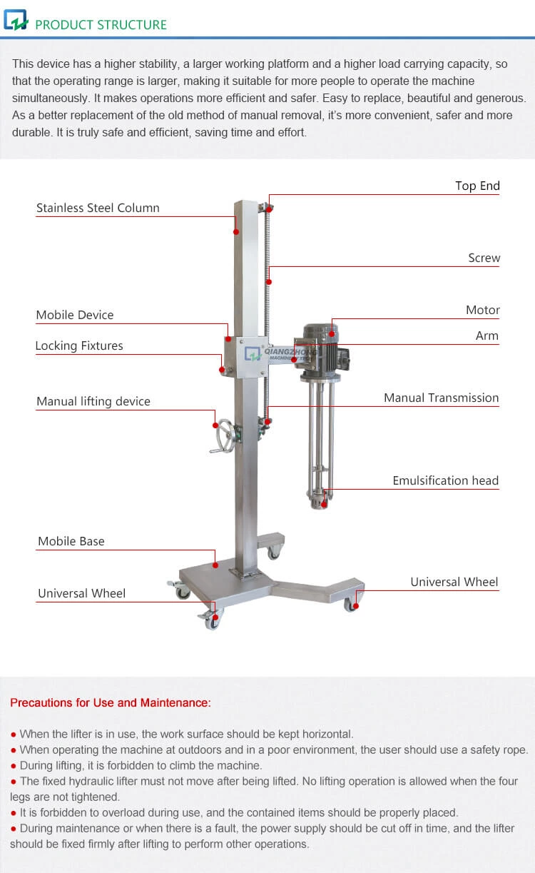 Mobile Manual Elevator
