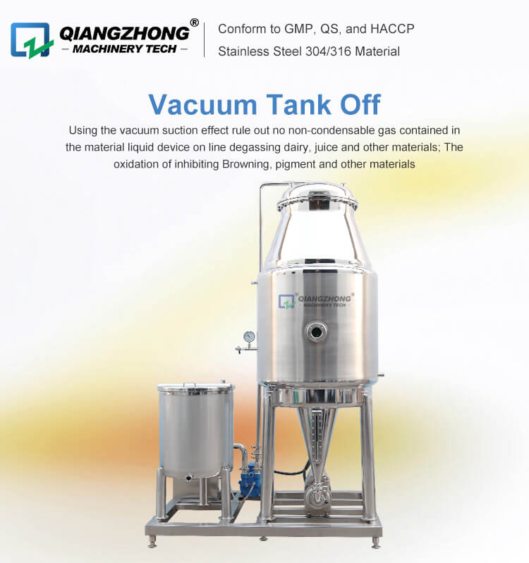 Vacuum degassing tank