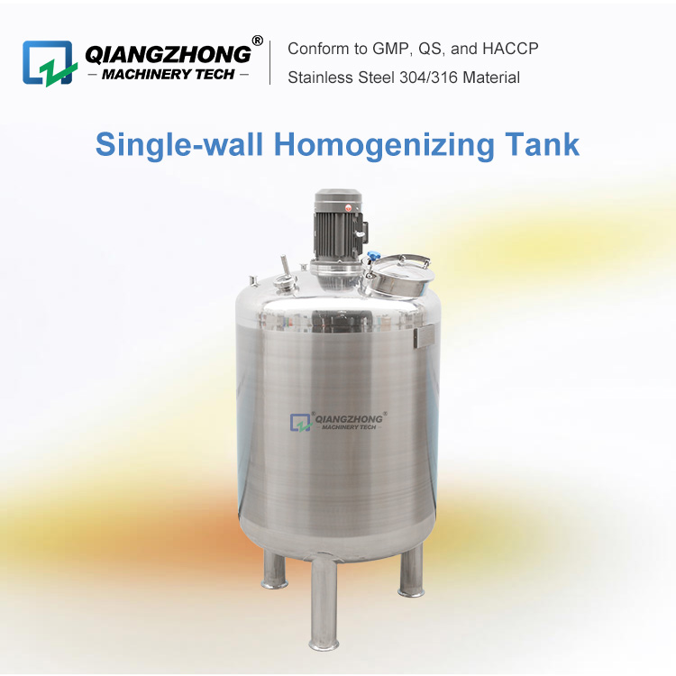 Single-wall Homogenizing Tank