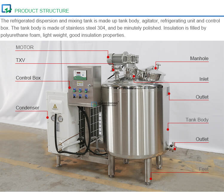 Refrigerated Dispersion and Mixing Tank System