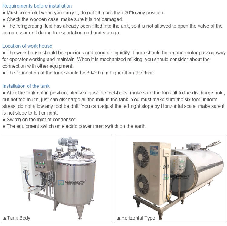 Refrigerated Mixing and Storage Tank