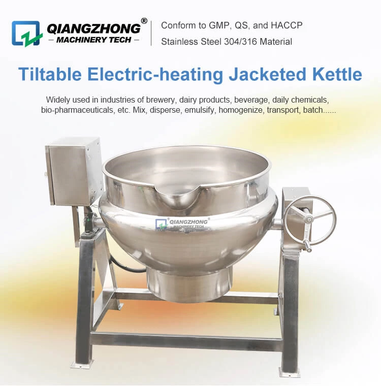 Tiltable Electric-heating Jacketed Kettle