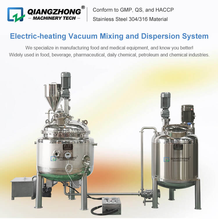 Electric-heating Vacuum Mixing and Dispersion System