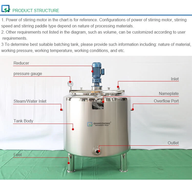 Heating and Cooling Mixing Tank