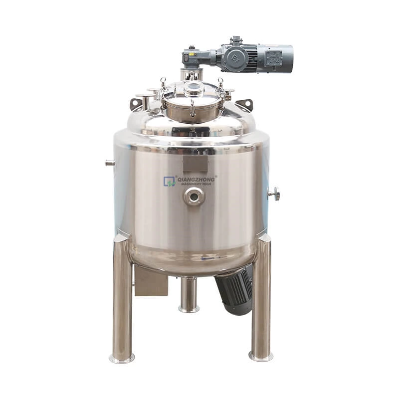 500L electric heating kettle bottom emulsification stirring tank