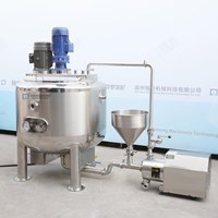Circulating emulsification mixing tank + emulsification pump