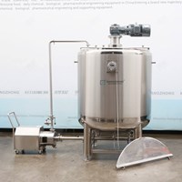 Mobile emulsion pump + wall scraping mixing tank