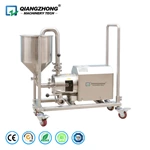 Mobile pump with hopper