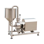 Mobile pump with hopper