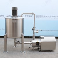 Single layer emulsification tank with emulsification pump