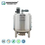 Wall scraping mixing emulsion tank