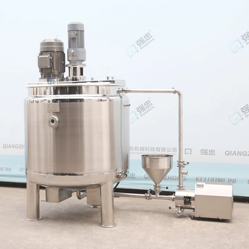 1000L emulsification mixing tank with homogenizing pump