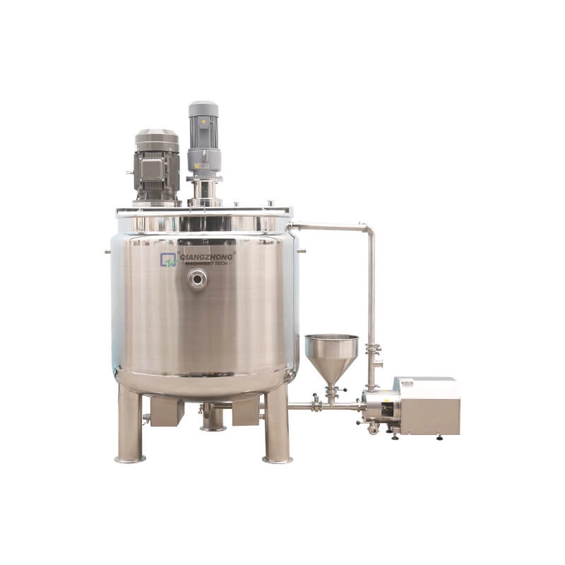 1000L emulsification mixing tank with homogenizing pump