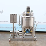 150L electric heating emulsification tank with sanitary pump