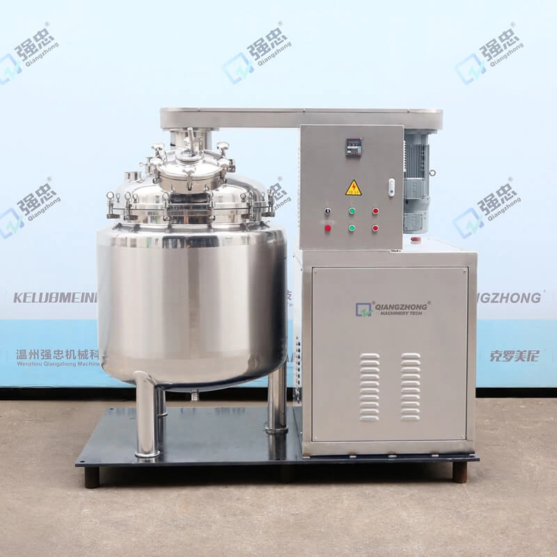 Hydraulic lifting emulsification tank