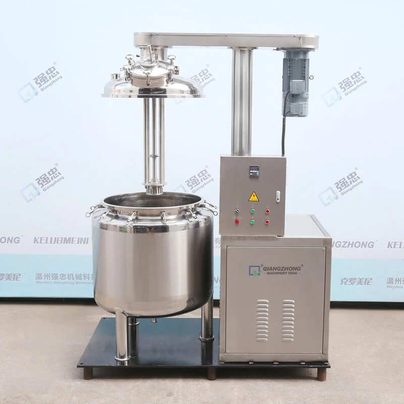 Hydraulic lifting emulsification tank