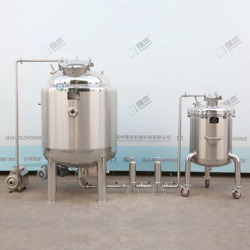 Magnetic stirring batching tank with filtering and storage functions