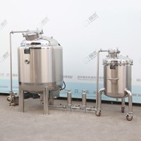 Magnetic stirring batching tank with filtering and storage functions