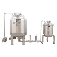 Magnetic stirring batching tank with filtering and storage functions