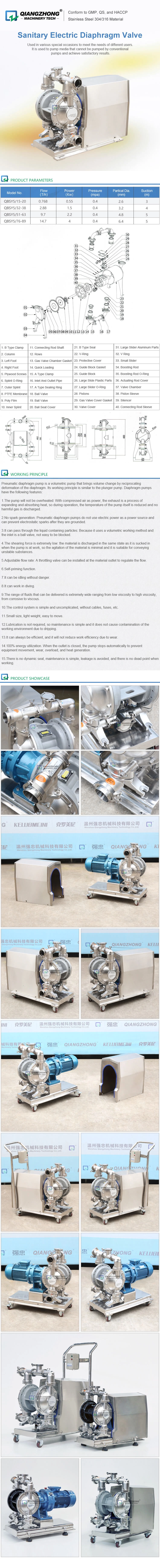 Sanitary Electric Diaphragm Pump