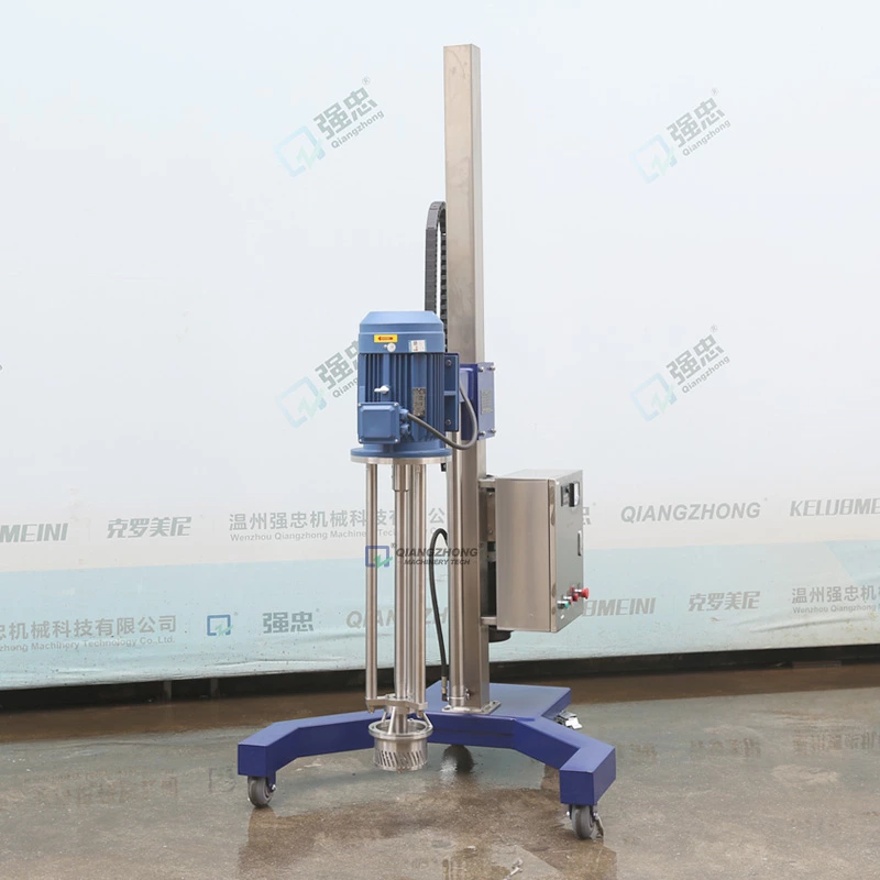 Hydraulic lifting quick flow emulsification machine