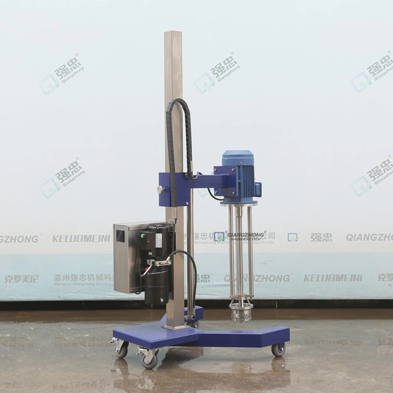 Hydraulic lifting quick flow emulsification machine
